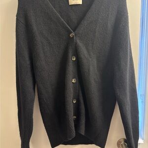 Wilfred Black Cardigan Sweater